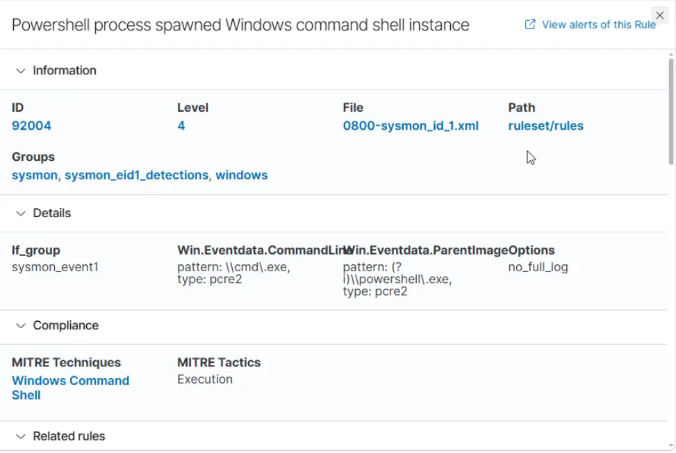 Detailed Sysmon event analysis in Wazuh