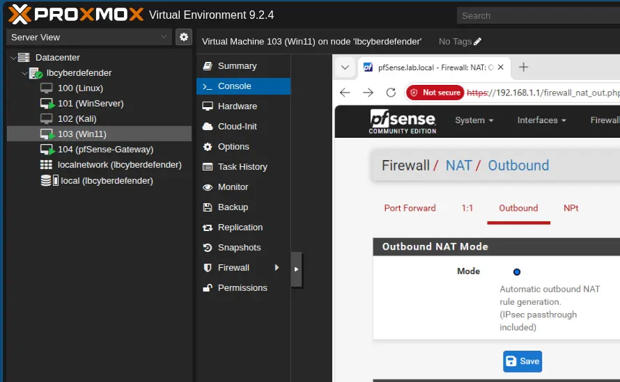 pfSense Outbound NAT Rules